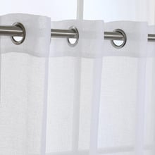 Sorrento White Sheer Eyelet Single Panel Curtain
